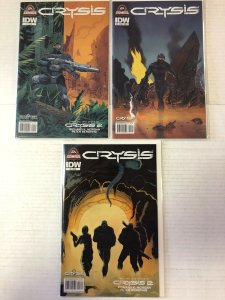 Crysis #1 2 3 Comic Book Set #1-3 IDW 2011