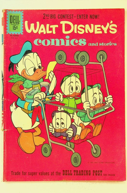 Walt Disney's Comics and Stories #253 (Oct 1961, Dell) - Good-