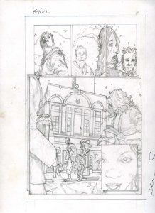 The Evil Within #2 pg 3 Original Alex Sanchez Pencil Art based HORROR Video game