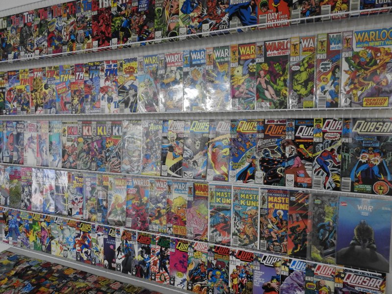Huge Lot of 200 Comics W/ Thor, Warlock, Wolverine Avg. FN+