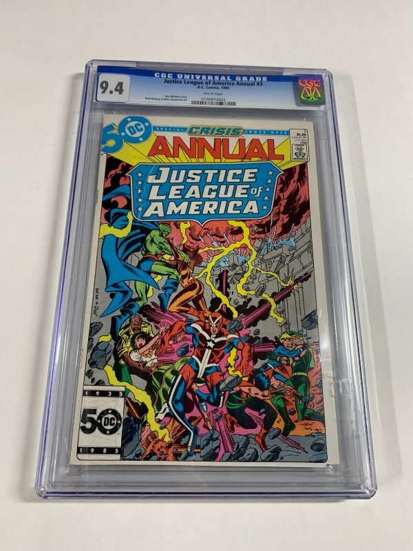 Justice League Of America Annual 3 Cgc 9.4 White Pages