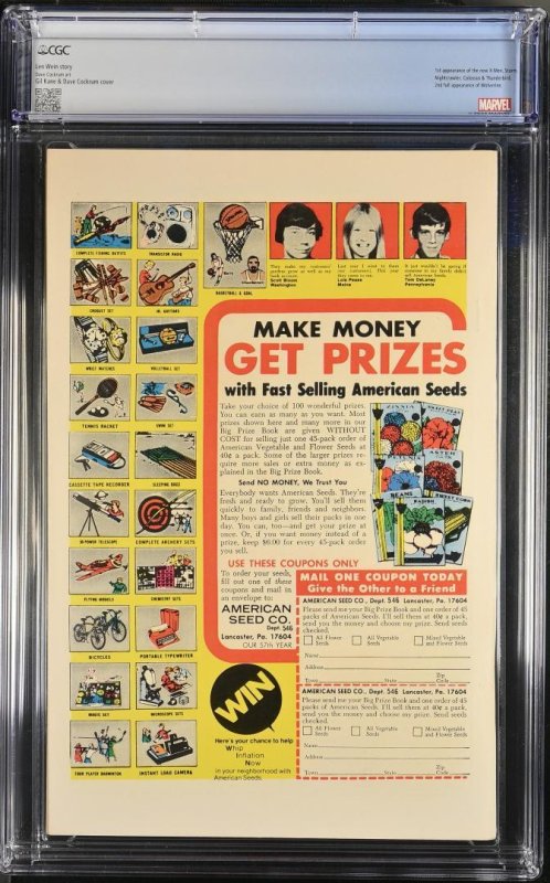 Giant-Size X-Men #1 CGC 9.2 1st Appearance of New X-Men Team Marvel 1975
