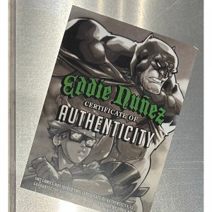 Wolverine 11x17 GOLD METAL Signed by Eddie Nunez (LTD 10)