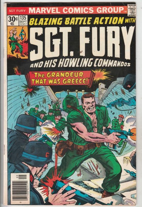 Sgt. Fury and His Howling Commandos #135 (Sep-76) FN/VF Mid-High-Grade Sgt. F...