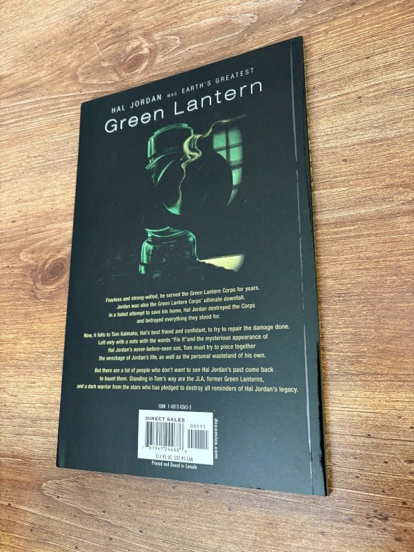 Green Lantern Legacy Last Will & Testament Of Hal Jordan DC Comics Book 8 J389