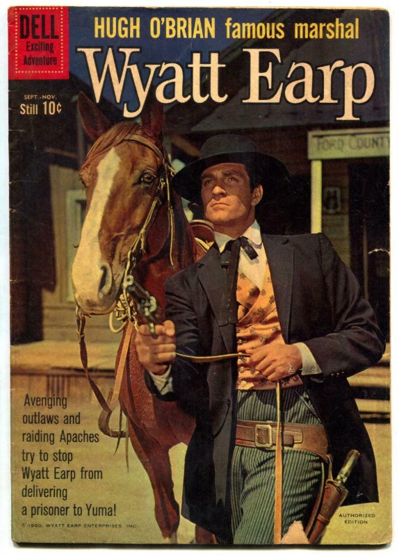 Wyatt Earp #12 1960- Hugh O'Brian Dell Western VG-