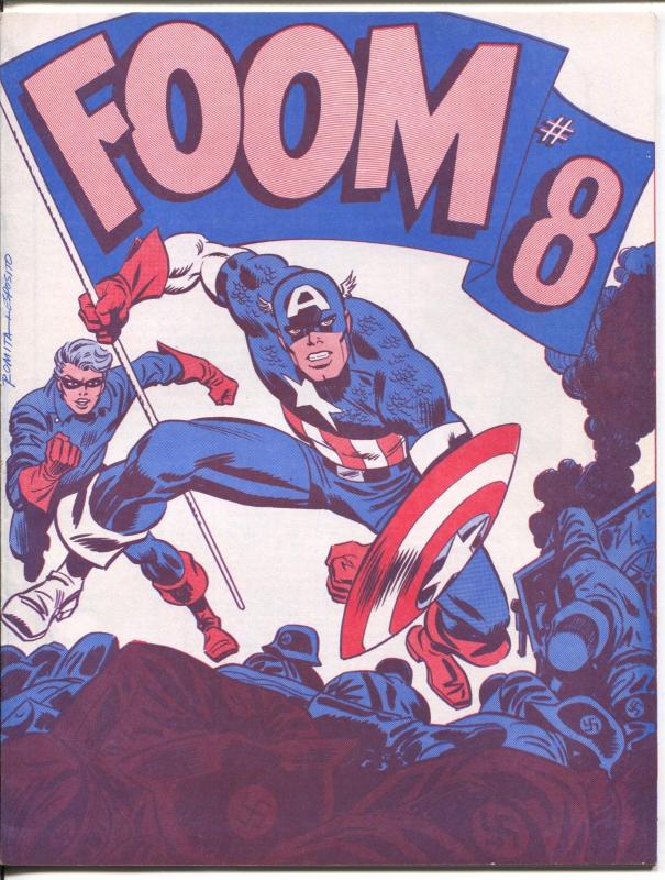 FOOM #8 1974-Marvel Comics fanzine-John Romita Capt America-VF