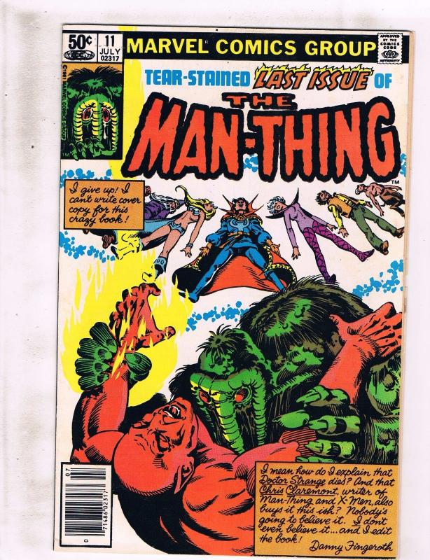 Lot of 2 The Man-Thing Marvel Comic Books # 10 11 WT6