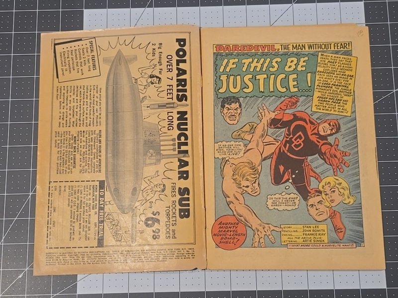 Daredevil #14 March-1966 Offset Pages—Possible Publishing/Manufacturing Error