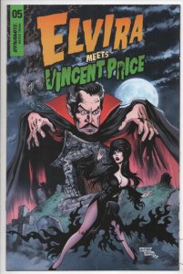 ELVIRA MEETS VINCENT PRICE #5 A, Mistress of the Dark, NM, Acosta, Dynamite 2021