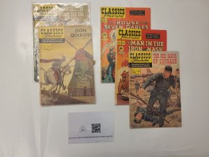 5 Classic Illustrated Comic Books #11 47 52 54 Don Quixote 98 110 TJ26