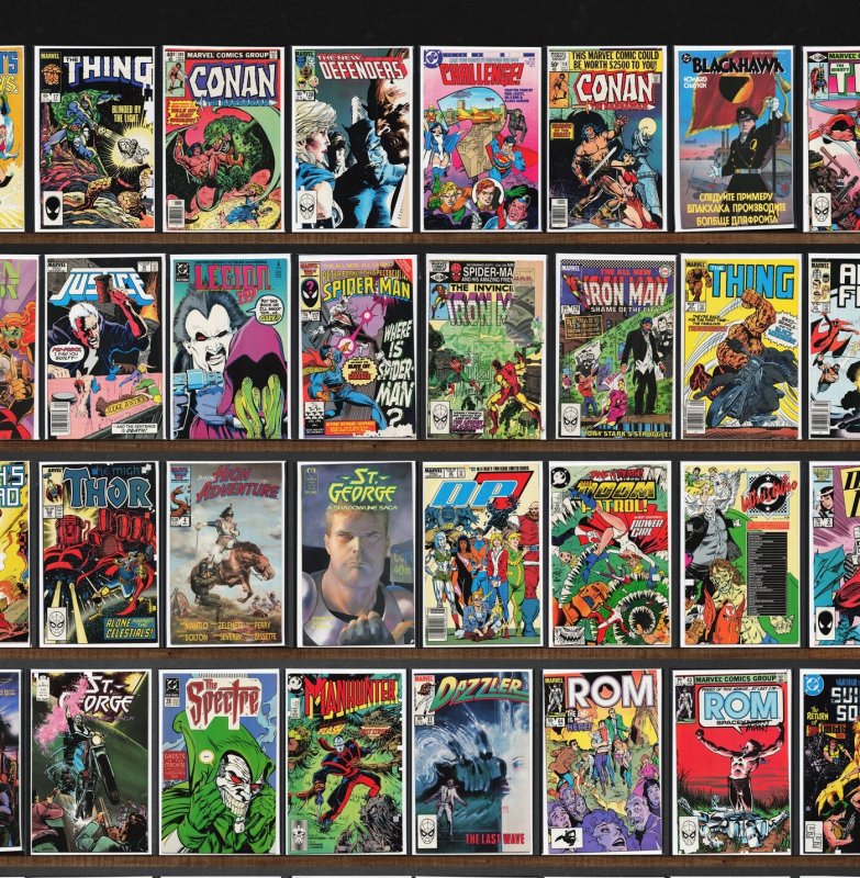 Huge Lot 150+ Comics with The Defenders, Alpha Flight, Rom & More!