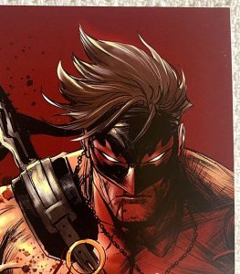 ?~TYLER KIRKHAM's FINAL BOSS #1~C2E2 RED VIRGIN (NON-FOIL) BATTLE DAMAGE CVR~?