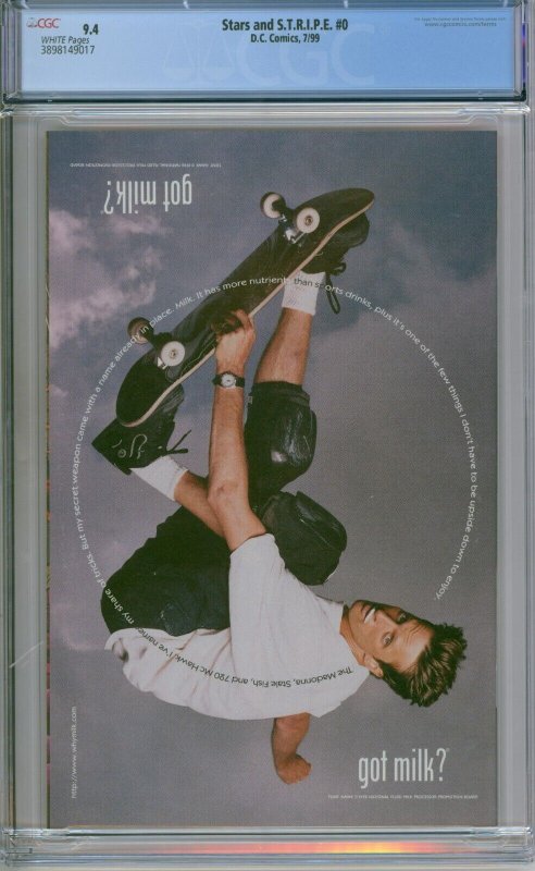 DC Comics Stars & S.T.R.I.P.E. #0 CGC 9.4 1st Appearance Star Spangled Kid II