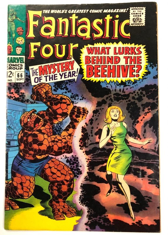 FANTASTIC FOUR 66 (September 1967) HIM - Adam Warlock bright FINE copy LEE/KIRBY