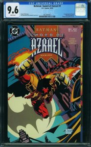 BATMAN: SWORD OF AZRAEL #1, CGC 9.6 NM+