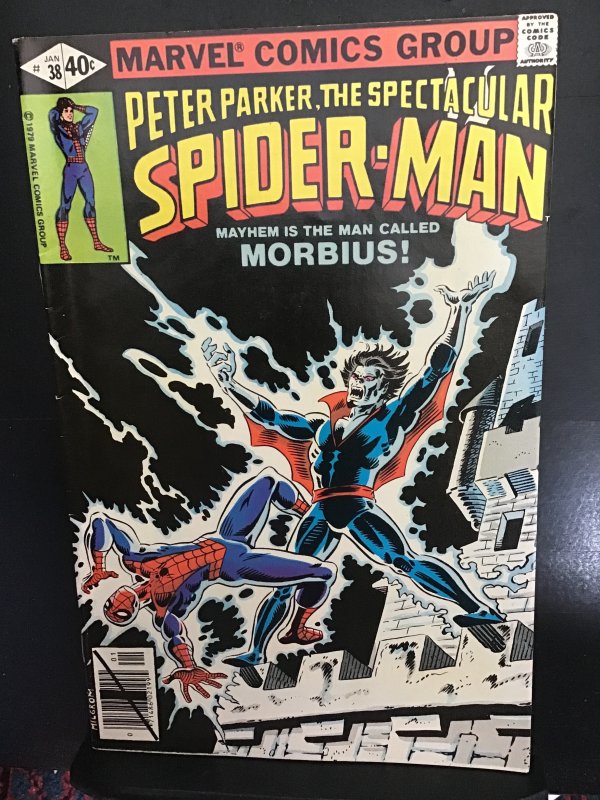 Spectacular Spider-Man #38 high-grade Morbius key! VF/NM New movie!