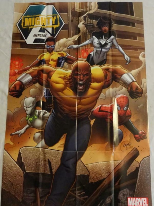 MIGHTY AVENGERS Promo Poster, 24 x 36, 2013, MARVEL, Luke Cage Unused 295