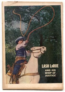 Lash LaRue Western #3 1950-Fawcett-B-Western film star-photo covers-G