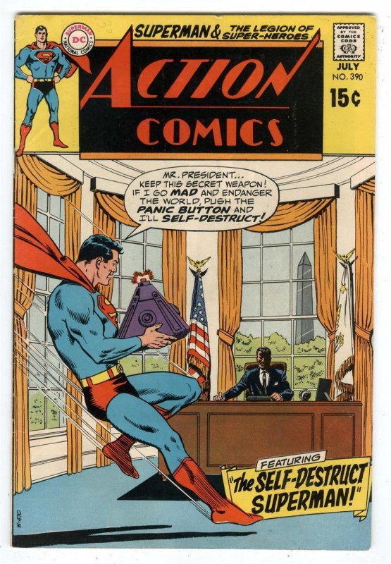 Action Comics #390-Superman & President in the Oval Office-Legion of  Superheroes | Comic Books - Bronze Age, DC Comics, Superman, Superhero /  HipComic