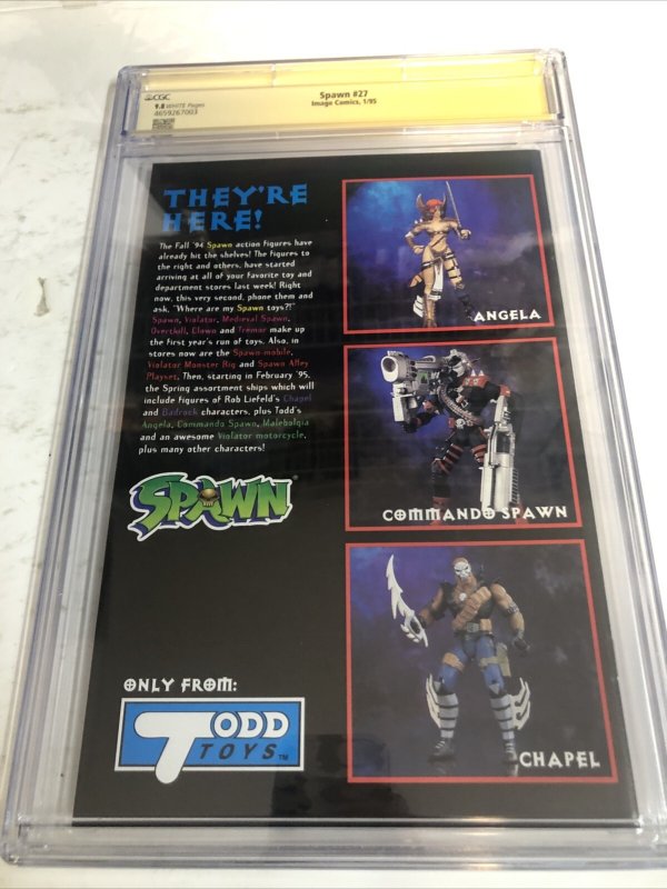 Spawn (1995) # 27 (CGC 9.8 SS) Signed Greg Capullo * Image Comics * Census = 7