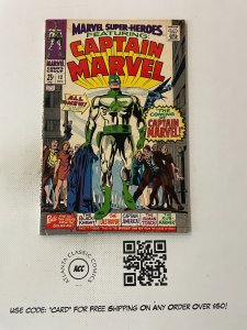 Marvel Super-Heroes Feat. Captain Marvel # 12 FN- Comic Book Kree 10 SM14