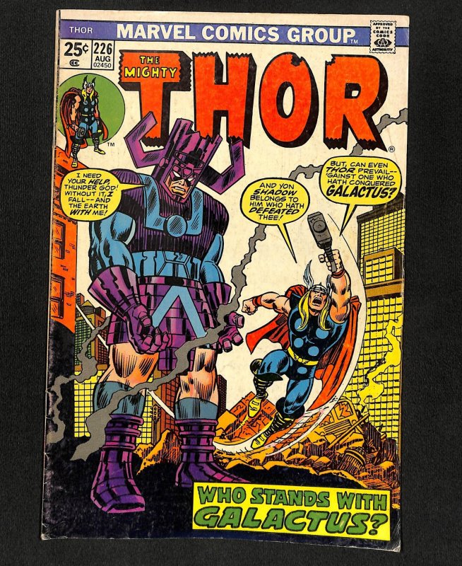 Thor #226 Galactus 2nd Firelord!