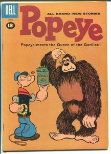 Popeye #59-1961-Dell-Olive Oyl-Swee'pea-Wimpy-Queen of Gorillas-VG/FN 