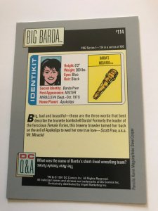 BIG BARDA #114 card : 1992 DC Universe Series 1, NM/M, Impel