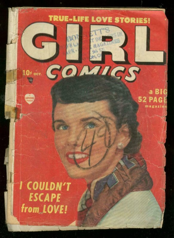 GIRL COMICS #1 1949-PHOTO COVER-GOLDEN AGE MARVEL LOVE FR 