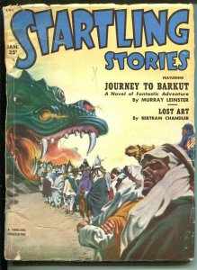 STARTLING STORIES 1/1952-THRILLING PUBS-DRAGON-LEINSTER-SCI-FI PULP-fr