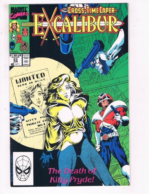 Excalibur #23 VF Marvel Comics Comic Book Kitty Captain Britain June 1990 DE23