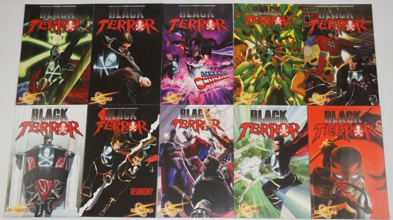 Black Terror #1-14 VF/NM complete series - all alex ross variants - jim krueger 