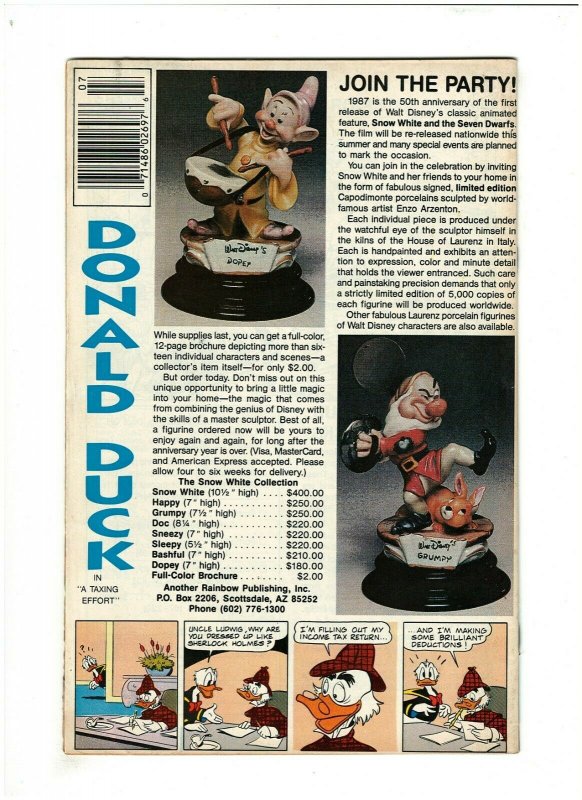 Walt Disney's Donald Duck #255 VF+ 8.5 Gladstone Comics 1987 71486026976