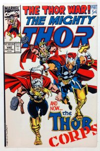 The Mighty Thor #440 (1991) 1st team app of Thor Corps