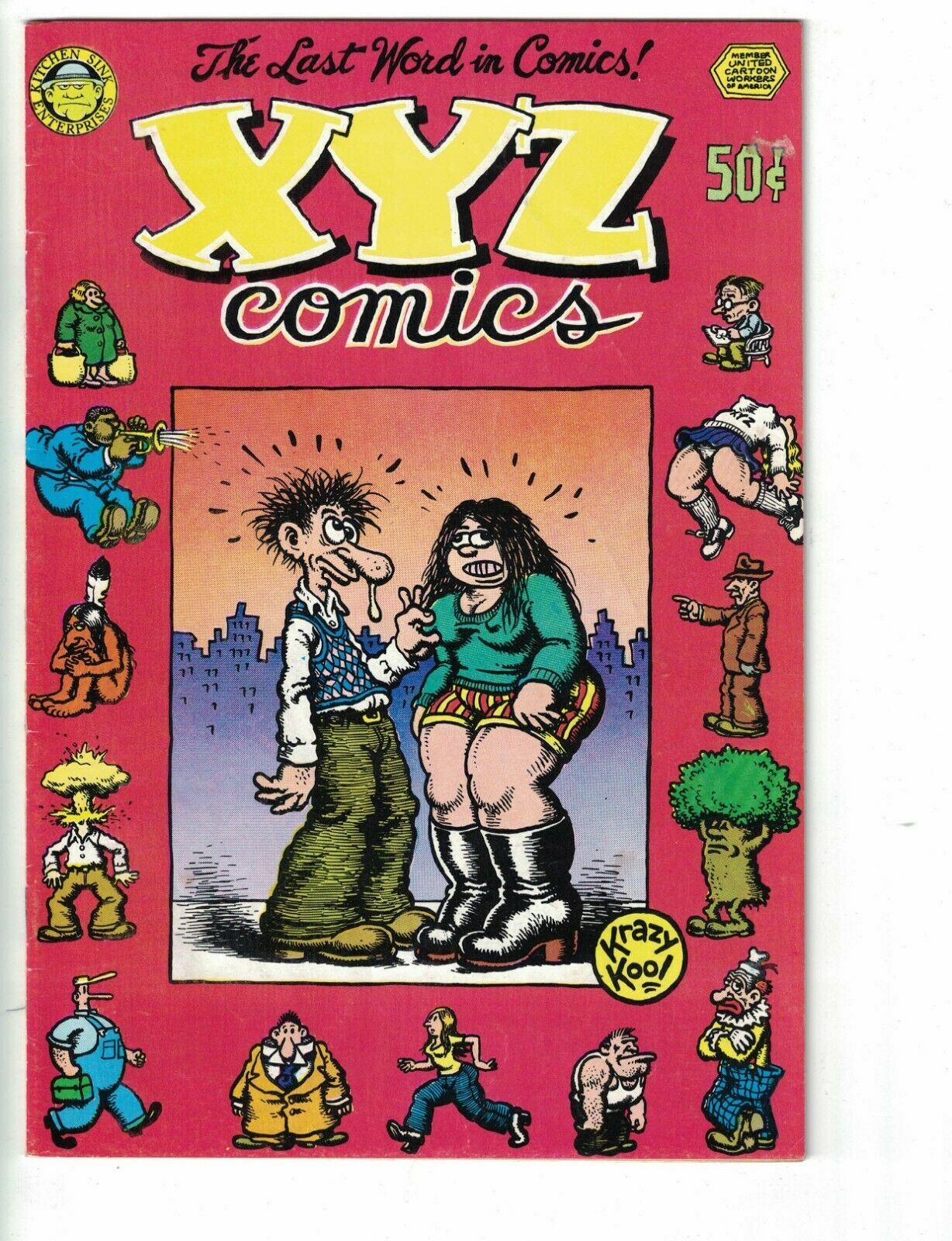 Xyz Funnies 1 Fn 2nd Print Robert Crumb Kitchen Sink Underground Comix Hipcomic