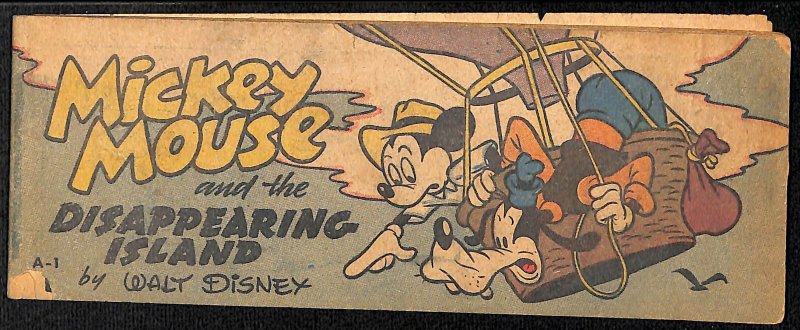 Mickey Mouse and the Disappearing Island Wheaties Giveaway 1950!