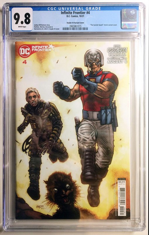 Infinite Frontier #4 (CGC, 9.8, 2021)  John K Snyder III  Suicide Squad Movie...