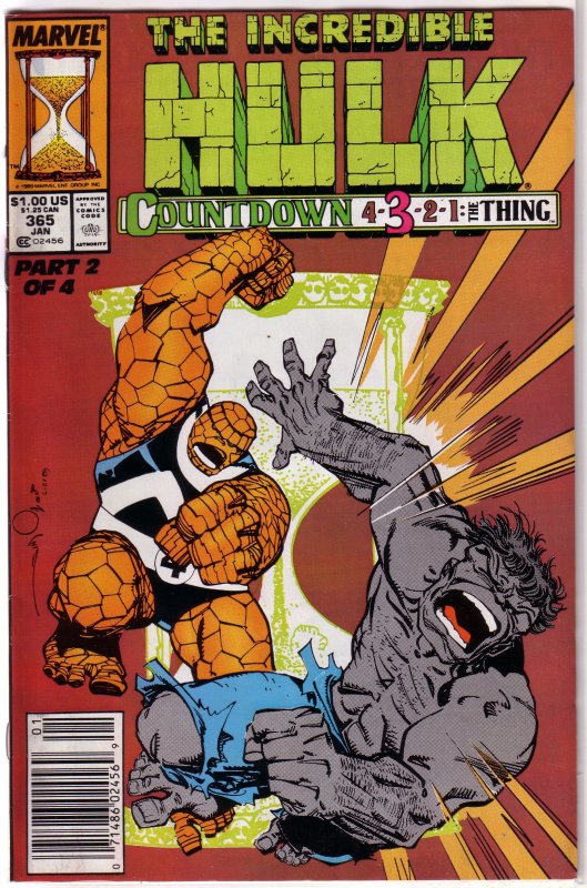 Incredible Hulk   vol. 1   #365 VG/FN (Countdown 2) David Purves, Simonson cover