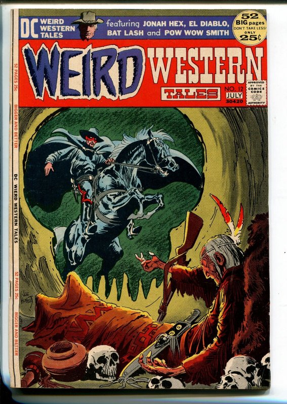 WEIRD WESTERN TALES #12 1972-DC-NEAL ADAMS- EL DIABLO-JONAH HEX-WRIGHTSON-vf- 