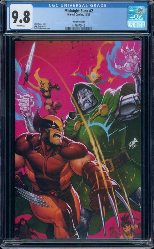 Midnight Suns #2 CGC 9.8 Nakayama Virgin Origin of Agatha Harkness