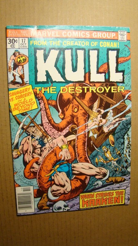 KULL 17 THE DESTROYER VS THE KRAKEN 1976 MARVEL COMICS CONAN 