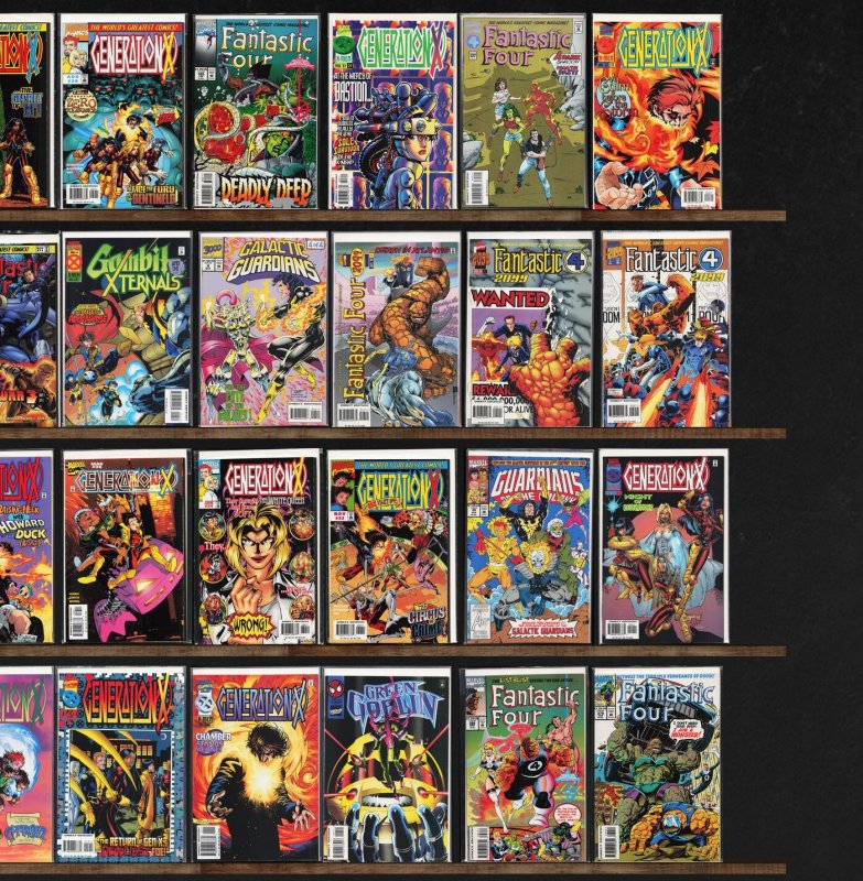 Huge Lot 140+ Comics with Generation X, Fantastic Four, Green Goblin & More!