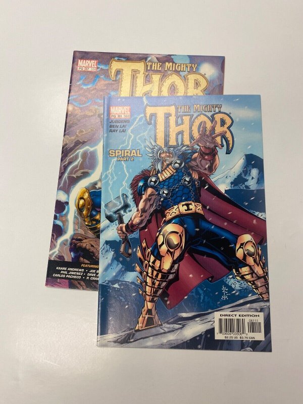 2 Thor MARVEL COMICS #57 61 67 KM4
