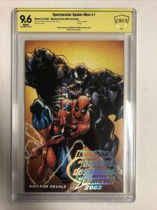 Spectacular Spider-man (2003) # 1 (CBCS 9.6 WP) | rare Montreal Expo signed w/sk