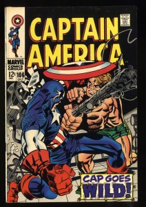 Captain America #106 VF 8.0 White Pages