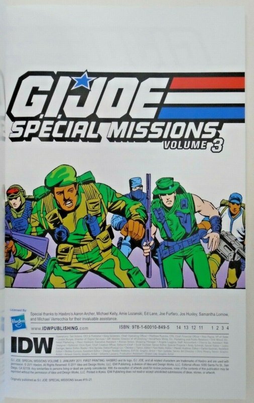 GI Joe Special Missions TP (IDW 2010) by Hama Vol 3 SCARCE 