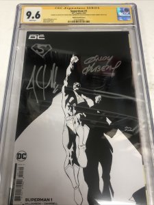 Superman (2023) #1 (CGC 9.6 SS) Signed Sketch Andy Kubert & Joshua Williamson