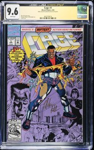 Cage #1 Signed By Mike Colter (4/92) Graded CGC x JSA 9.6
