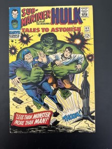 Tales To Astonish #83 FN .The Hulk, General Ross. Jack Kirby Art(Marvel 1966)